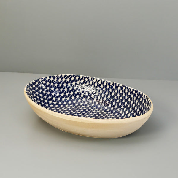 Medium Nested Oval Bowl / Cobalt / Tempo