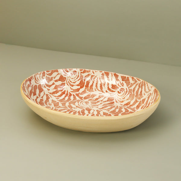Medium Nested Oval Bowl / Poppy / Laurel