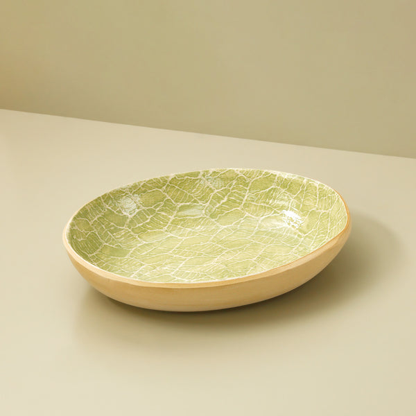 Medium Nested Oval Bowl / Citrus / Foliage
