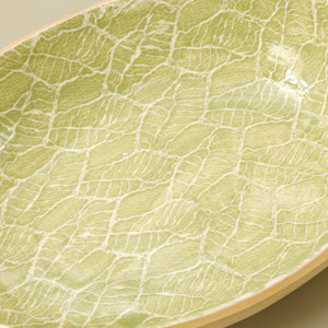 Medium Nested Oval Bowl / Citrus / Foliage