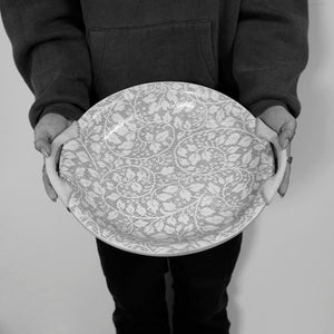 Terrafirma 13" Handled Round Platter / Deco / Butter