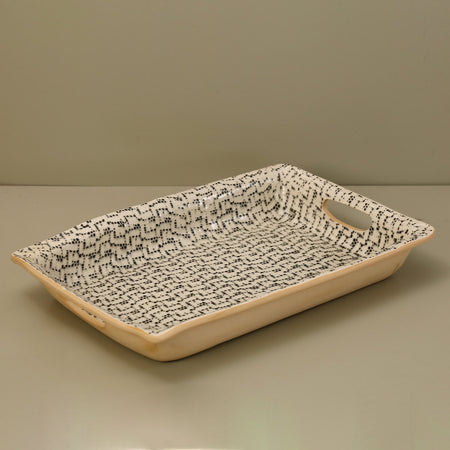 Terrafirma Buffet Tray / Maze / Black
