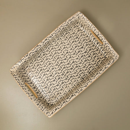 Terrafirma Buffet Tray / Maze / Black