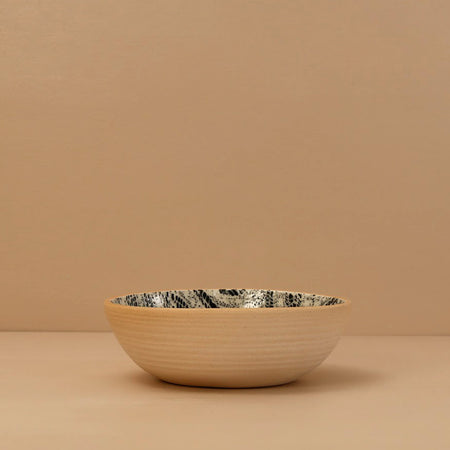 Terrafirma Soup Bowl / Paisley / Black