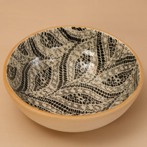 Terrafirma Soup Bowl / Paisley / Black