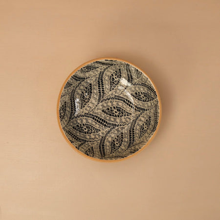 Terrafirma Soup Bowl / Paisley / Black