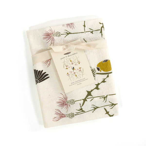 June & December Tea Towel / Thistle & Finch