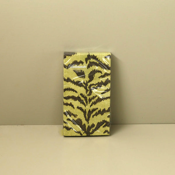 Caspari Paper Guest Napkins / Tigre Green