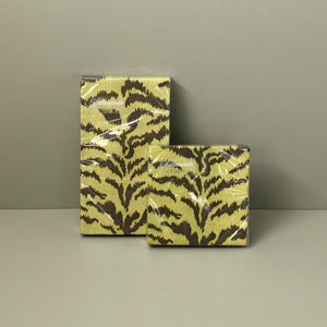 Caspari Paper Guest Napkins / Tigre Green