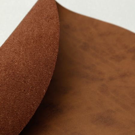 Faux Leather Placemats / Round / Blonde Tobacco