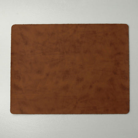 Faux Leather Placemats / Rectangle / Blonde Tobacco
