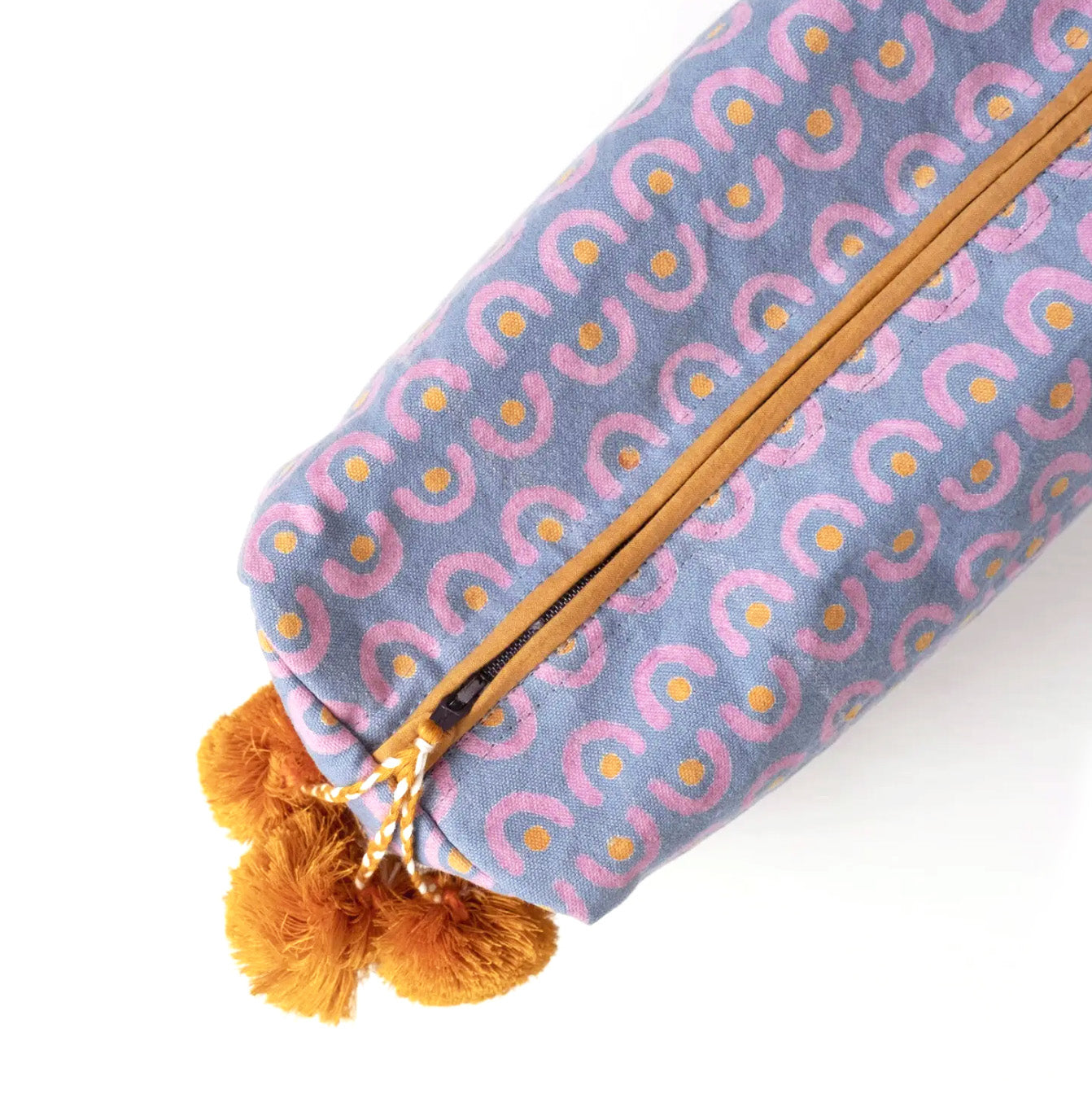 MULTI-COLOR PRINT TOILETRY BAG - Orange