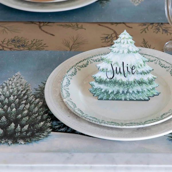 Hester & Cook Paper Place Cards / Evergreen