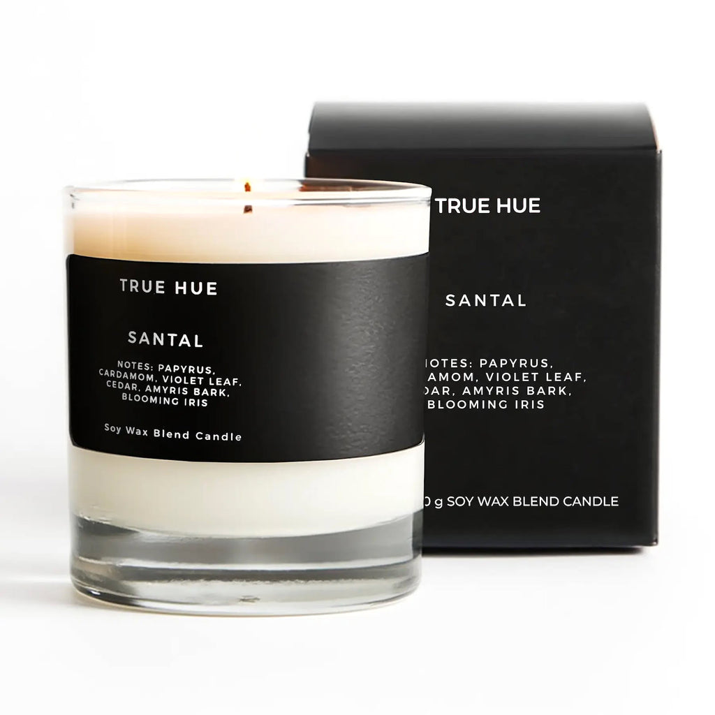 True Hue Soy Candle Jars / Santal