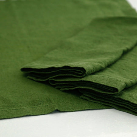 True Green Linen Napkins / 4pc