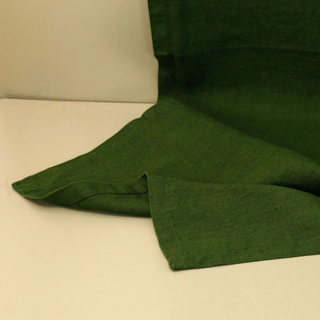 True Green Linen Table Runner
