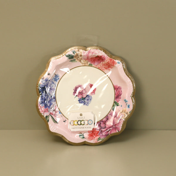 Multi Design Paper Cake Plates / 12pc Assorted