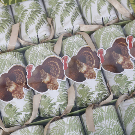 Turkey Among Ferns Celebration Crackers