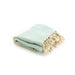 Turkish Cotton Bath Towel / Mint Blue & White
