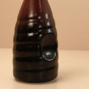 Red & Black Glaze Ceramic Sake Pitcher