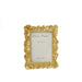 Decorative Leaf Picture Frame / Gold / 5" x 7"
