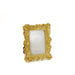 Decorative Leaf Picture Frame / Gold / 4" x 6"