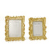 Decorative Leaf Picture Frame / Gold / 5" x 7"