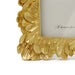 Decorative Leaf Picture Frame / Gold / 4" x 6"