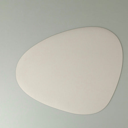 Faux Leather Stone Placemats / Gray Silk