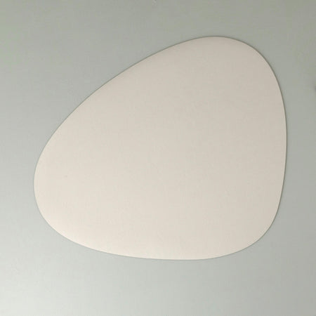 Faux Leather Stone Placemats / Gray Silk