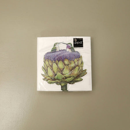 Vicki Sawyer Paper Cocktail Napkins / Love at the First Artichoke