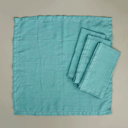 Vikolino Linen Napkin Sets (4pc) / Lagoon