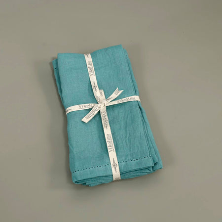 Vikolino Linen Napkin Sets (4pc) / Lagoon