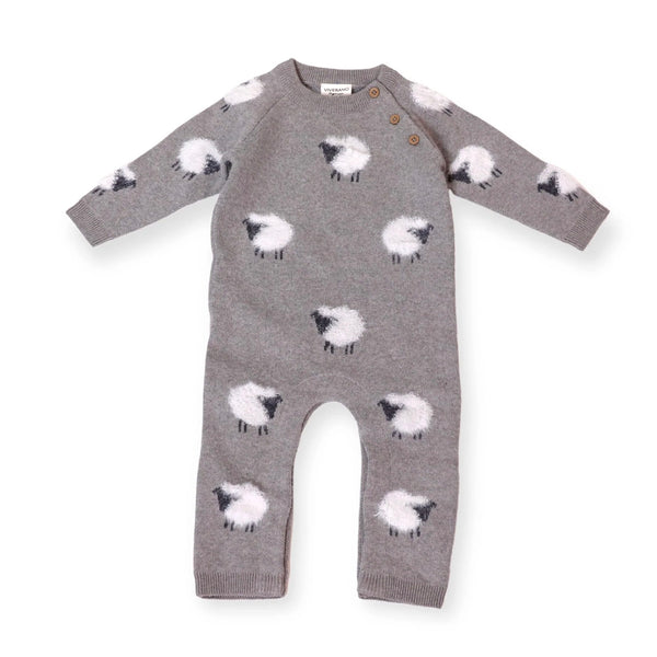 Furry Sheep Sweater Knit Jumpsuit