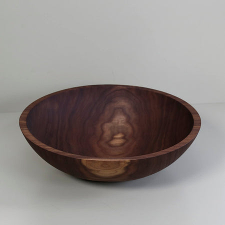 American Walnut Wooden Salad Bowl 15"