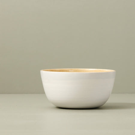 Bamboo Mini Bowl / White