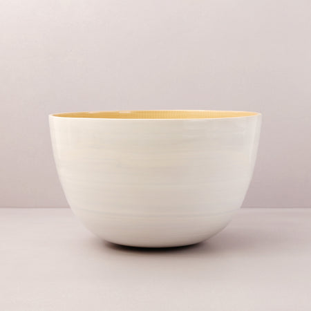 Bamboo Mixing Bowl / White