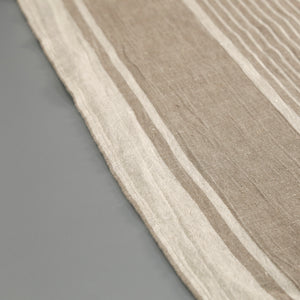 Linen Table Runners / White Stripes