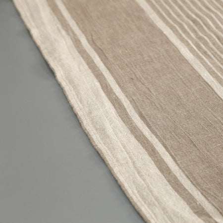 Linen Table Runners / White Stripes