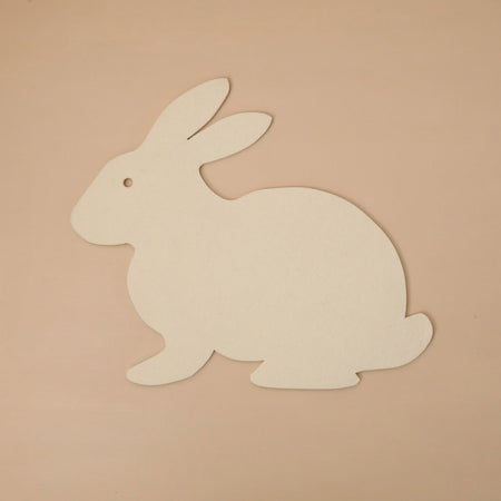 Graf Lantz Felt Trivet / White Bunny