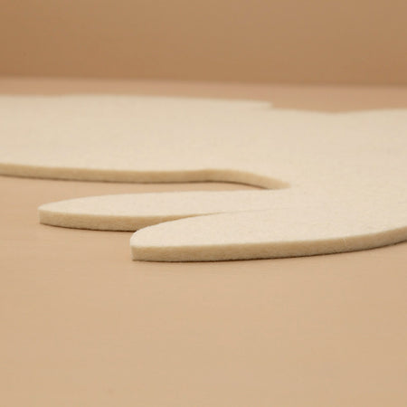 Graf Lantz Felt Trivet / White Bunny