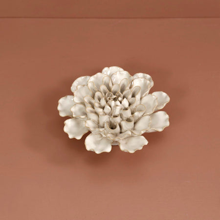 White Ceramic Flowers / Large Flower