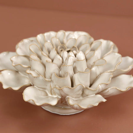 White Ceramic Flowers / Large Flower