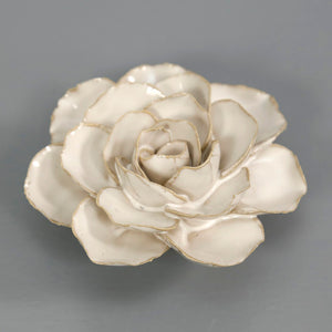 White Ceramic Flowers / Ranunculus