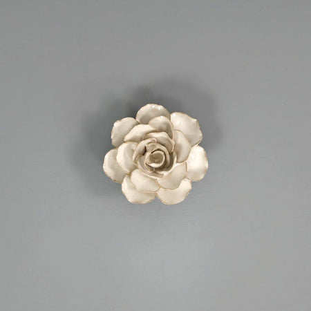 White Ceramic Flowers / Ranunculus