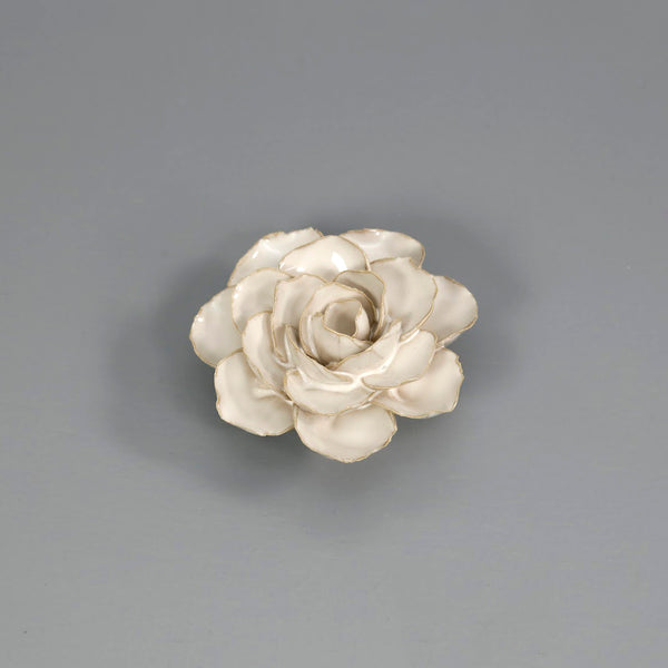 White Ceramic Flowers / Ranunculus