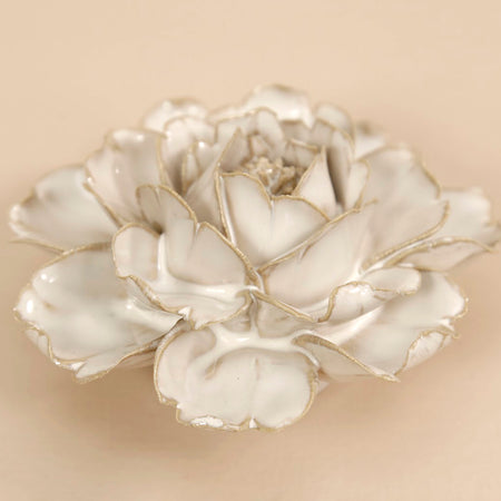 White Ceramic Flowers / Rose