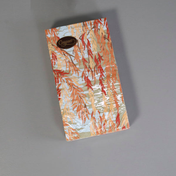 Caspari Paper Guest Napkins / Willow Coral