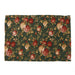 Printed Waffle Tea Towel / Winter Rose / Forest