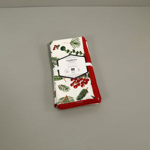 Winterberry Cotton Napkins / 4pc Set